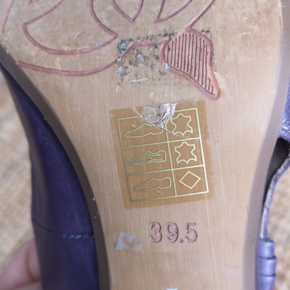 Everybody by BZ Moda purple leather pumps - Picture 10 of 15